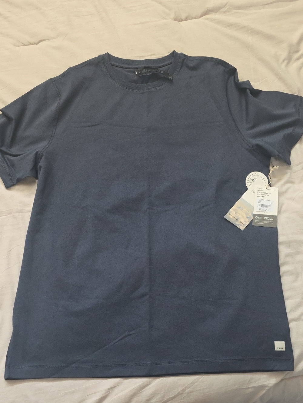 Vuori Navy Short Sleeve Crew Tee